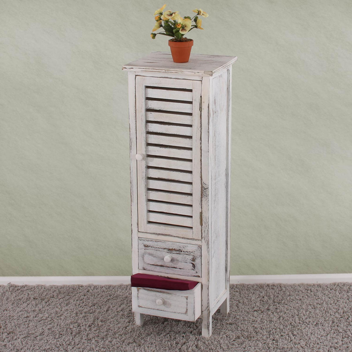 KOMMODE SCHRANK Weiß - Weiß, Holz (30/91/25cm) - MCW