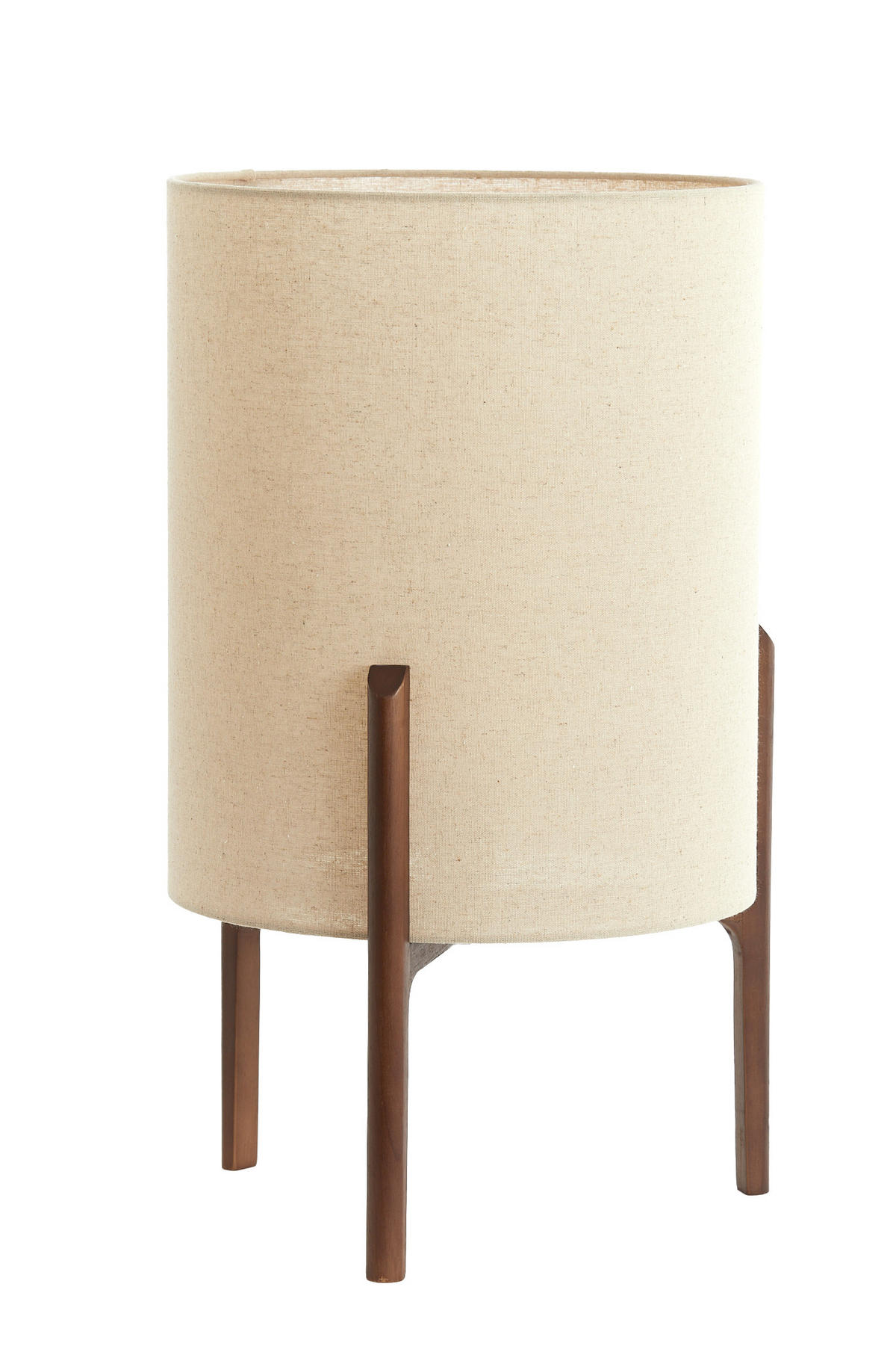 TISCHLAMPE Litto Braun Ø35/58 cm - Dunkelbraun, Holz (35/35/58cm) - Light & Living
