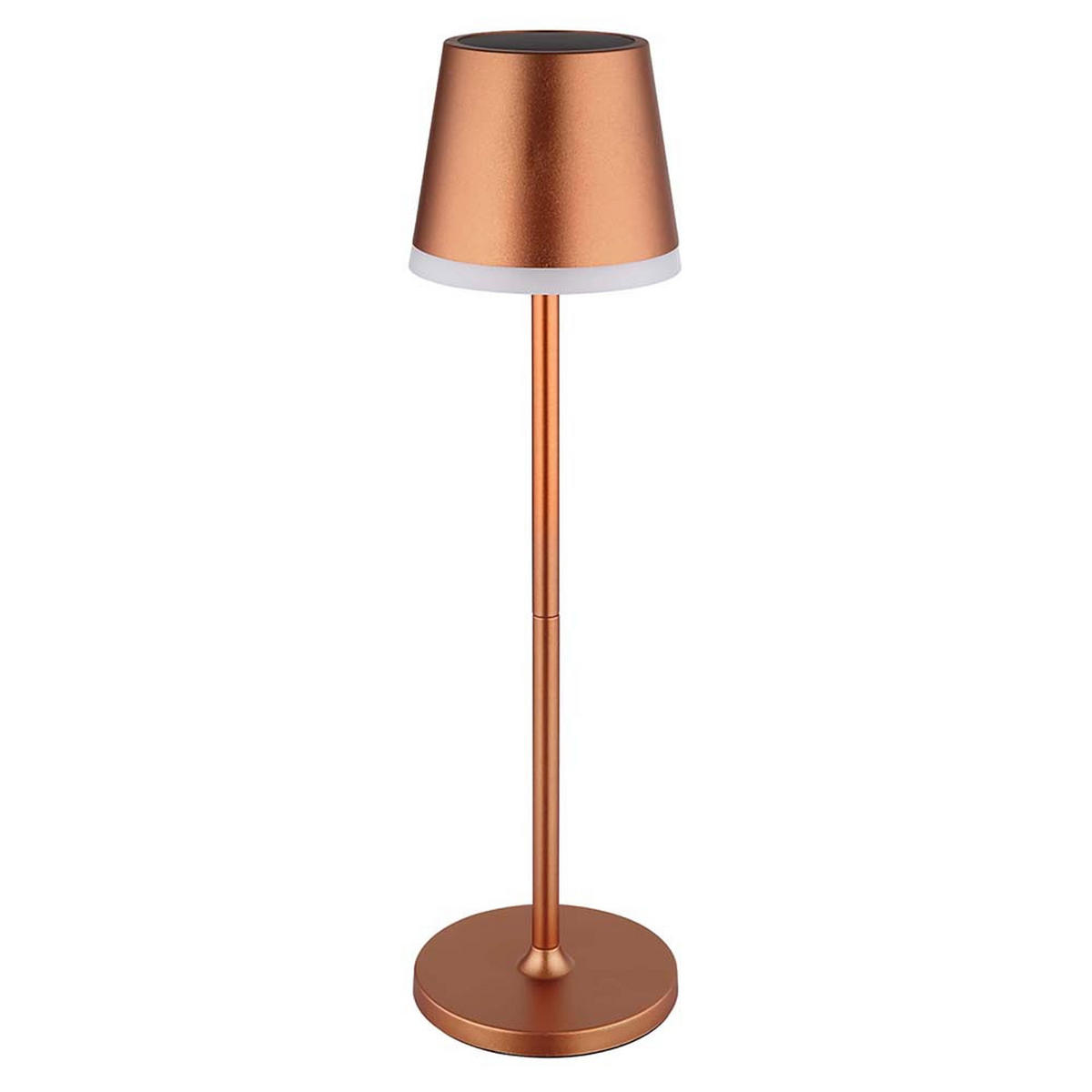 TISCHLEUCHTE Metall Champagner, LED Solar, 2er Set - Champagner, Metall (11/11/41cm) - Globo Lighting