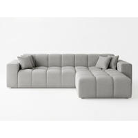 ECKSOFA Loopo Grau Rechts - Grau, Holz/Textil (265/180cm) - Graingold