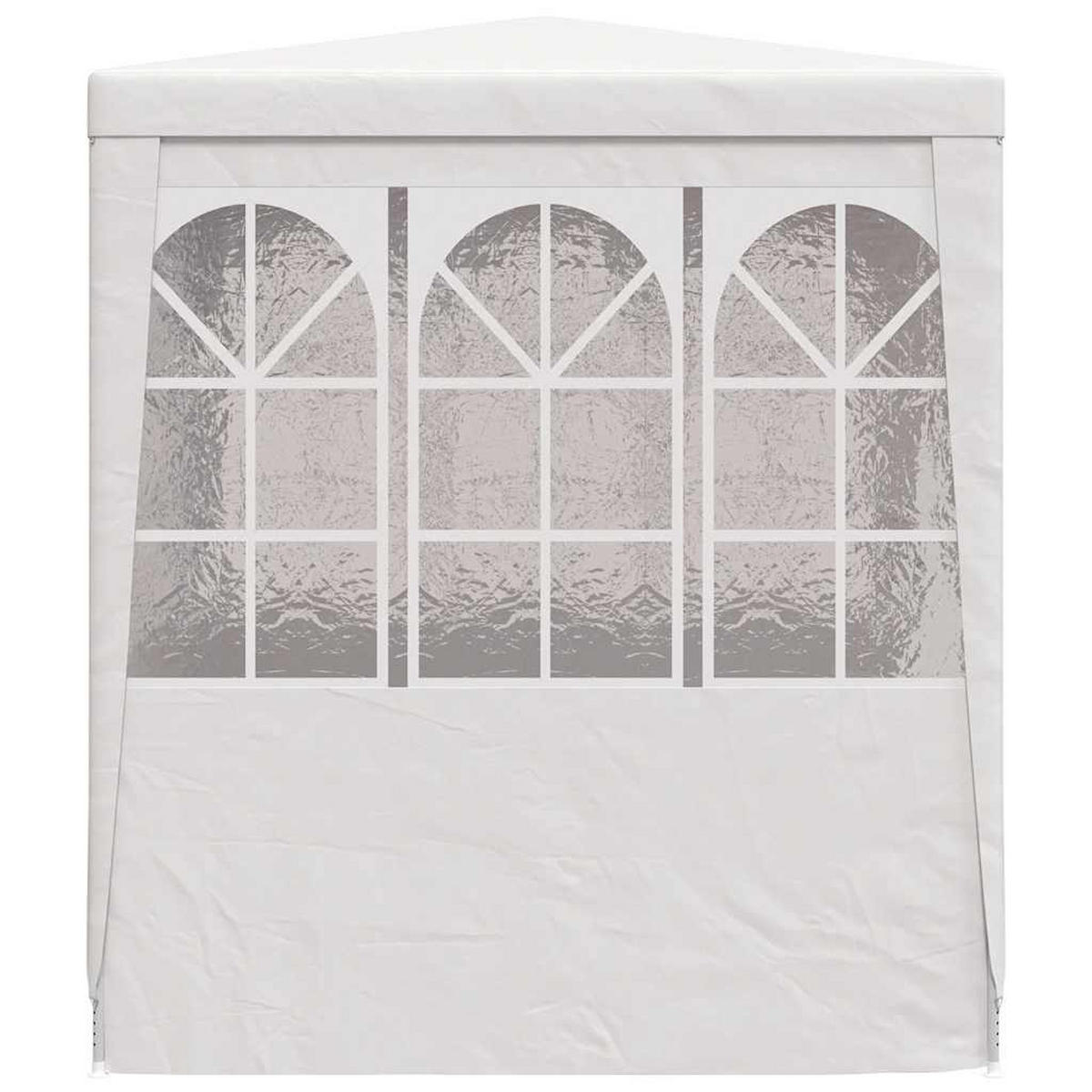 PROFI-PARTYZELT Mit Seitenwänden 2/2M Weiss 90 G/M² - Weiß, Kunststoff (200/240/200cm) - vidaXL