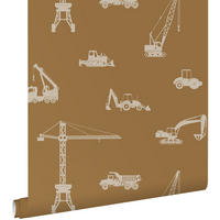 TAPETE Fahrzeuge 53 cm x 10.05 m - Gelb, Papier (53/0.1cm) - ESTAhome