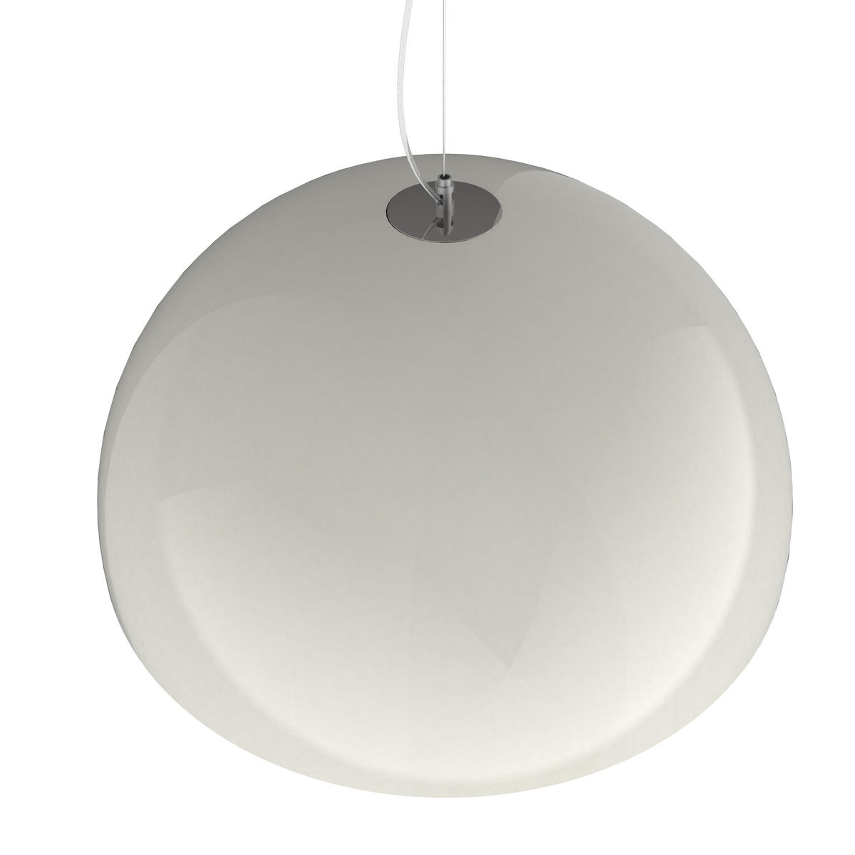 HÄNGELEUCHTE - Weiß Hochglanz, Metall (60/60/30cm) - Lumicom