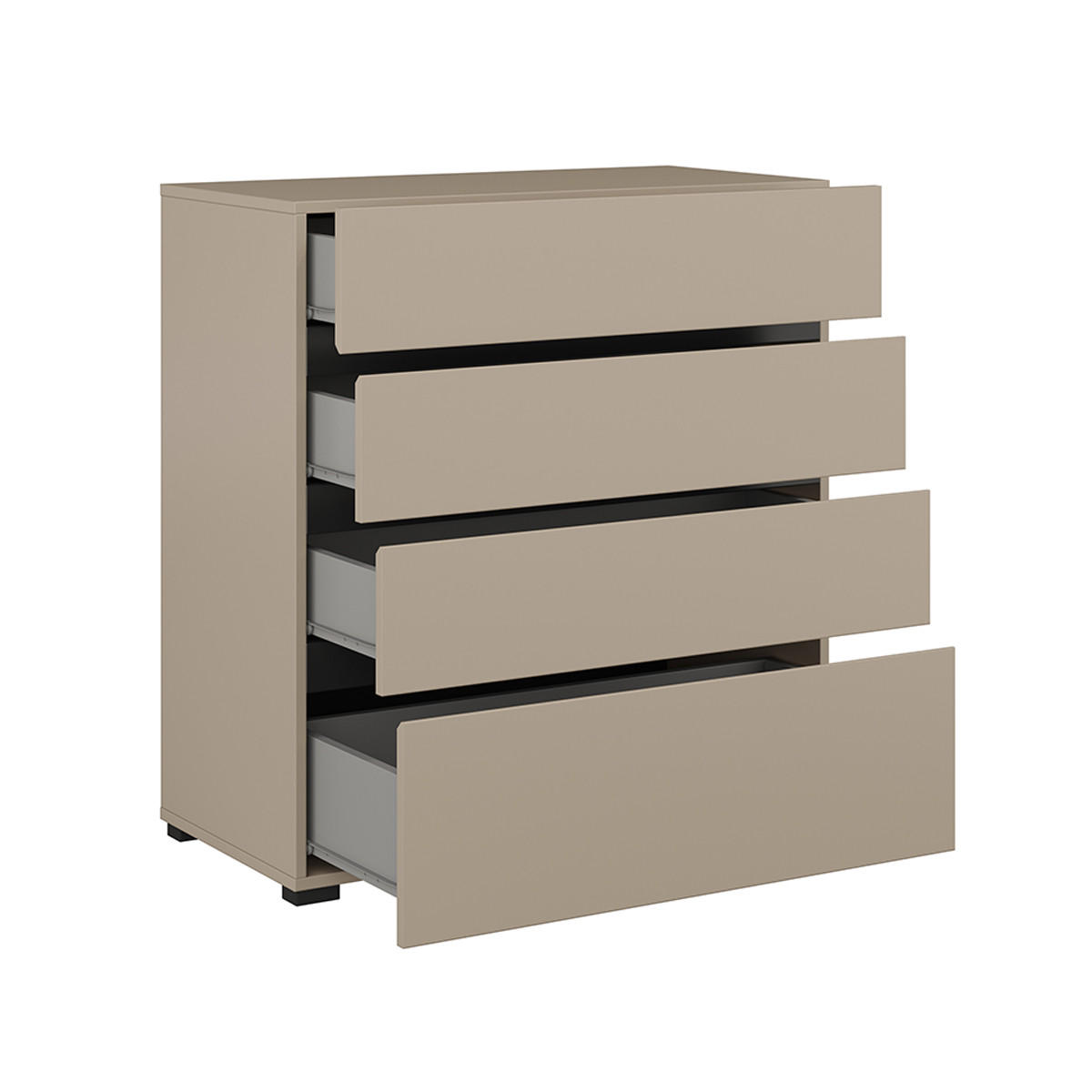 KOMODA Lilia Krtek - šedohnědá, kompozitní dřevo (80/85.1/40cm) - Petits-meubles