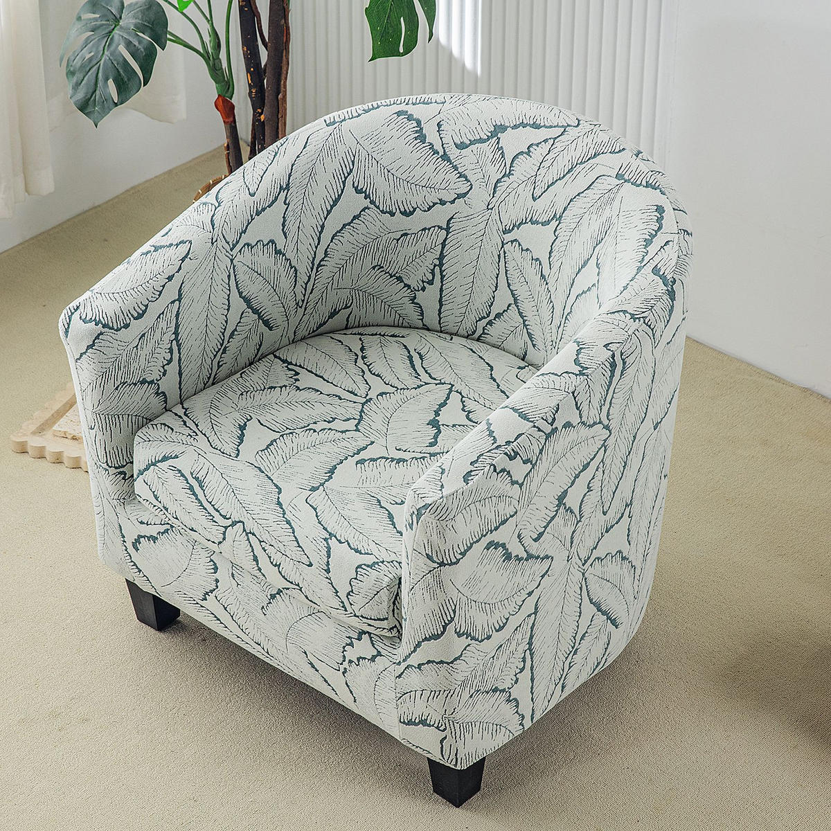 SOFABEZUG – Einzelsitzer 50–80 cm – Petrol - Grau, Textil (65/55cm)