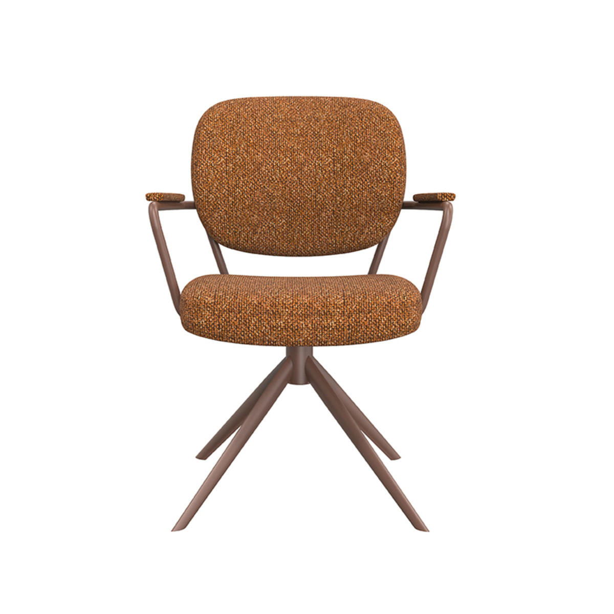 ESSZIMMERSTUHL Basel Braun 64/61/89 cm 2er-Set - Braun, Textil (61/89/64cm) - LABEL51