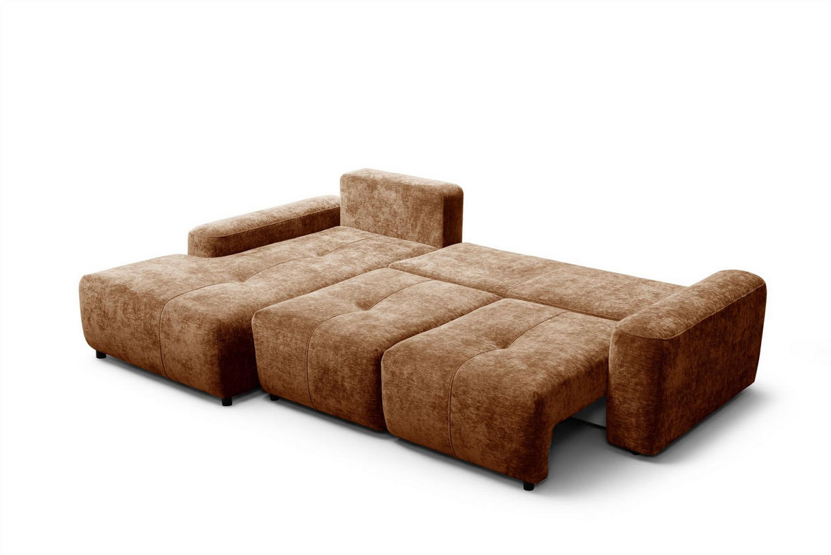 ECKSOFA Argos In Vibe - Rotbraun, Holzwerkstoff/Textil (170/267cm) - Fun Möbel