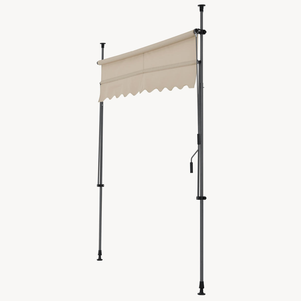 KLEMMMARKISE Stem - Sandfarben, Textil/Metall (150/309/120cm) - pro.tec