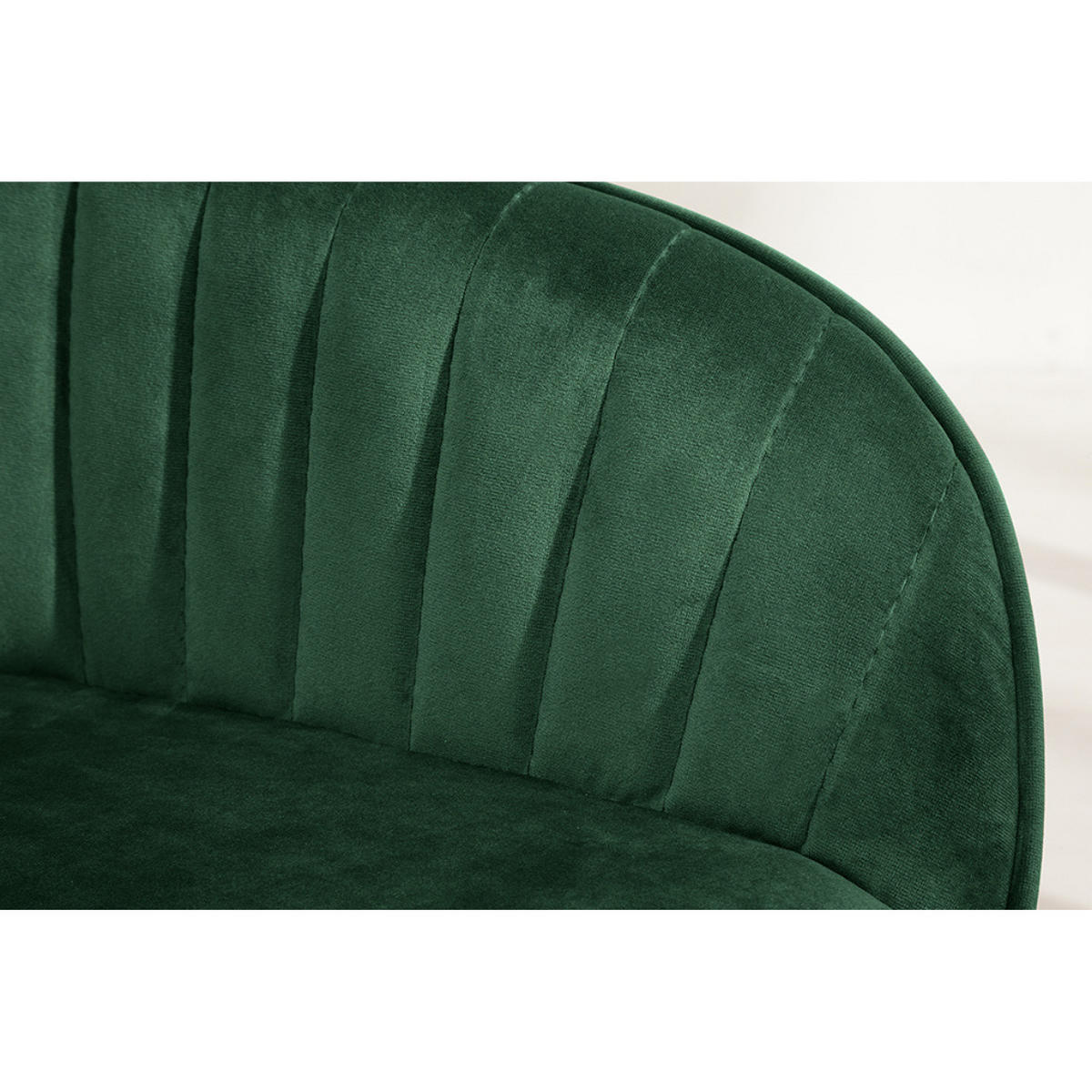 STUHL TURIN Samt Smaragdgrün - Grün, Textil (60/84/61cm) - riess-ambiente