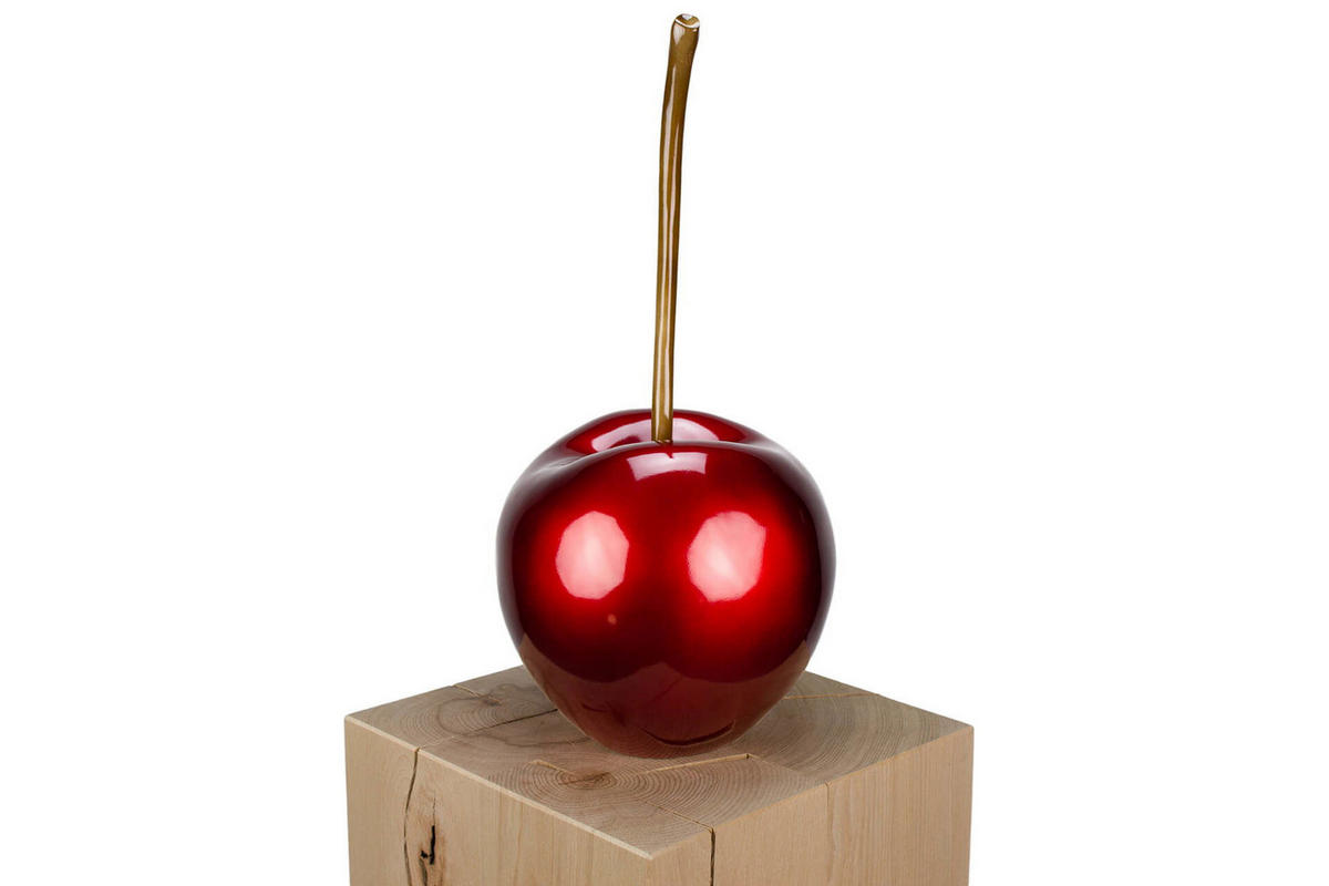 SKULPTUR Rot 24/48 cm - Rot, Stein (2.4/48/23cm) - KUNSTLOFT