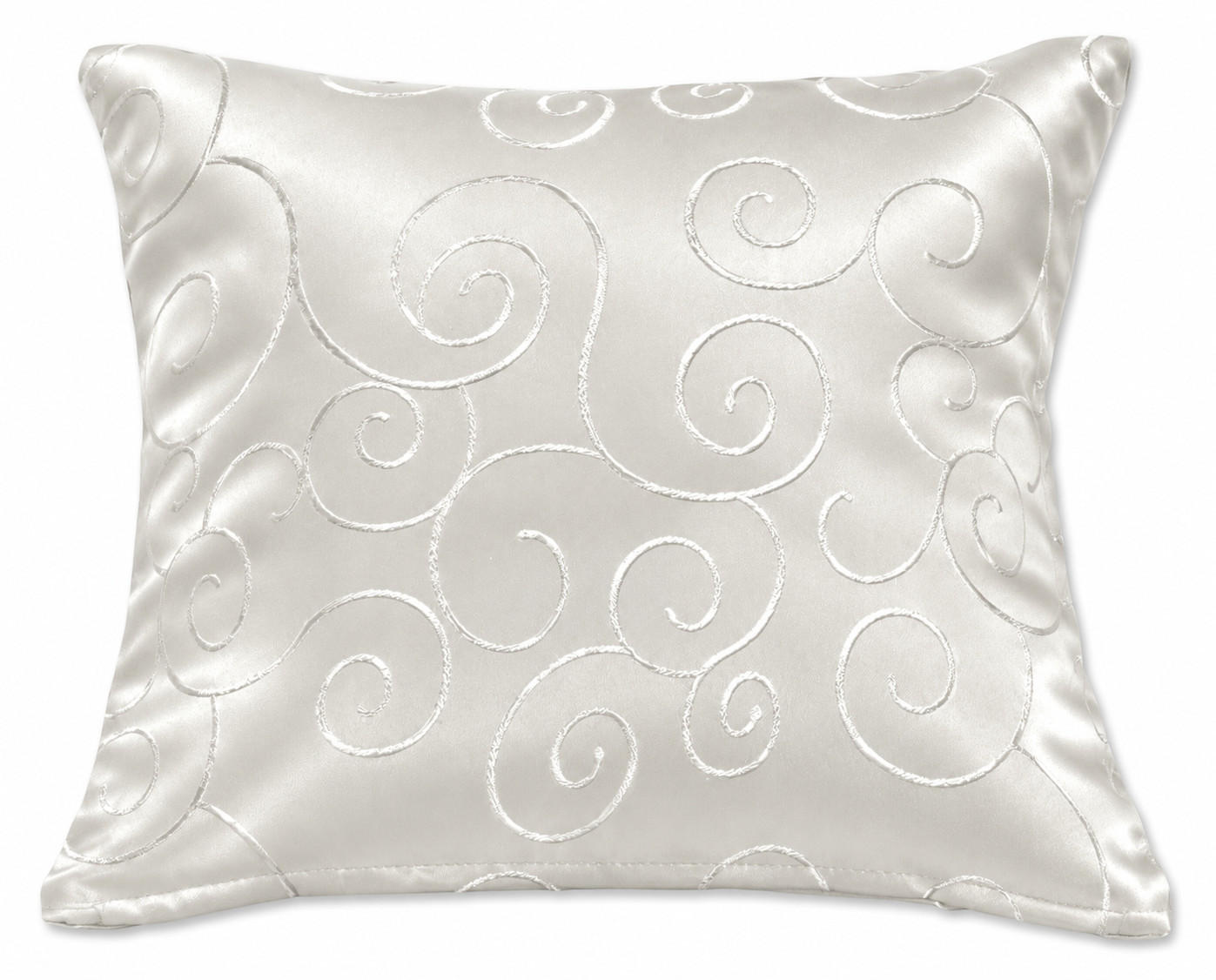 KISSENBEZUG 60/60 cm Weiß Damast Circle - Weiß, Textil (60/60cm) - TiborTex