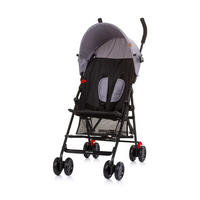 BUGGY Amaya grau schwarz Sonnendach verstellbar, faltbar, Korb - Grau, Metall (80/43/98cm) - Chipolino