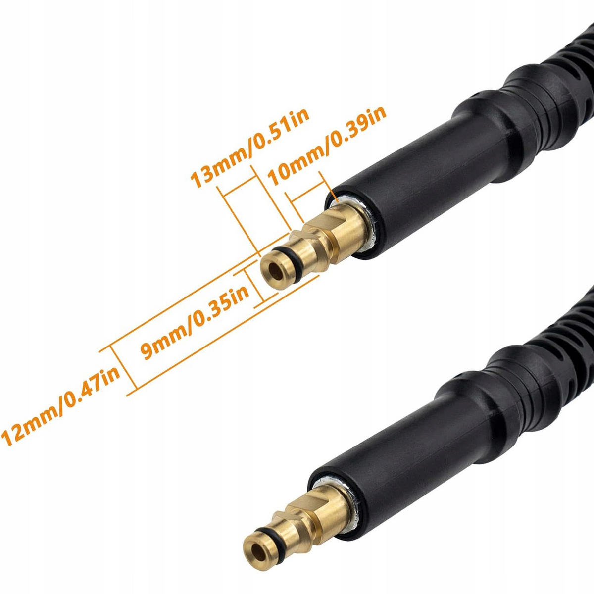 SCHLAUCH Hochdruck Click-Click 10 m Set, FILTER Universal 3/4, 180 bar, 60 °C - Multicolor, Kunststoff/Metall (10/10/10cm)