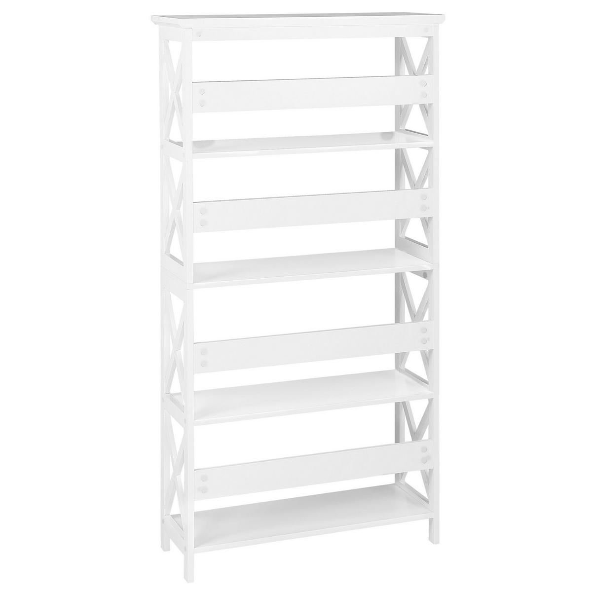 REGAL 4 Fächer Foster - Weiß, Holzwerkstoff (80/152/30cm) - Beliani