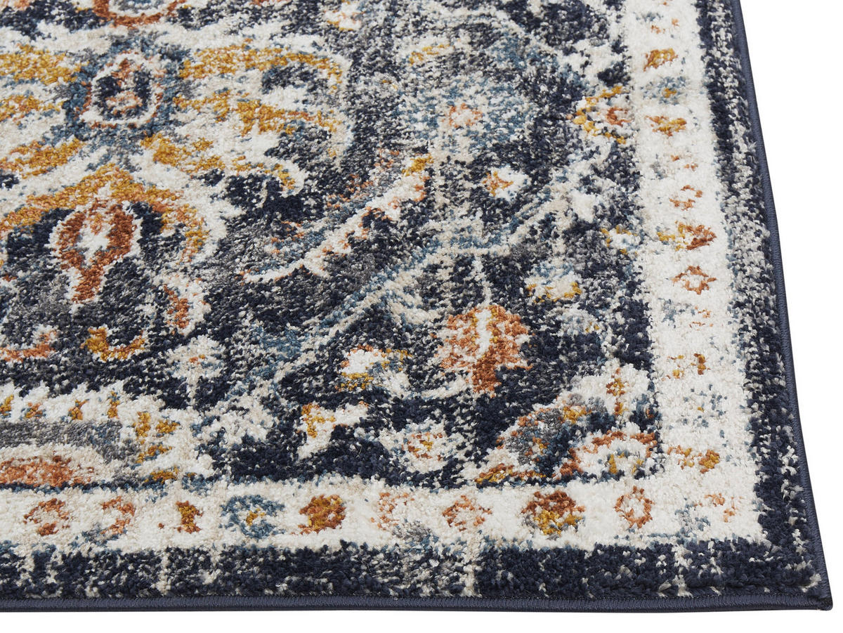 KURZFLOR-TEPPICH Malishka 230/160 cm - Blau, Kunststoff (160/230cm) - Beliani