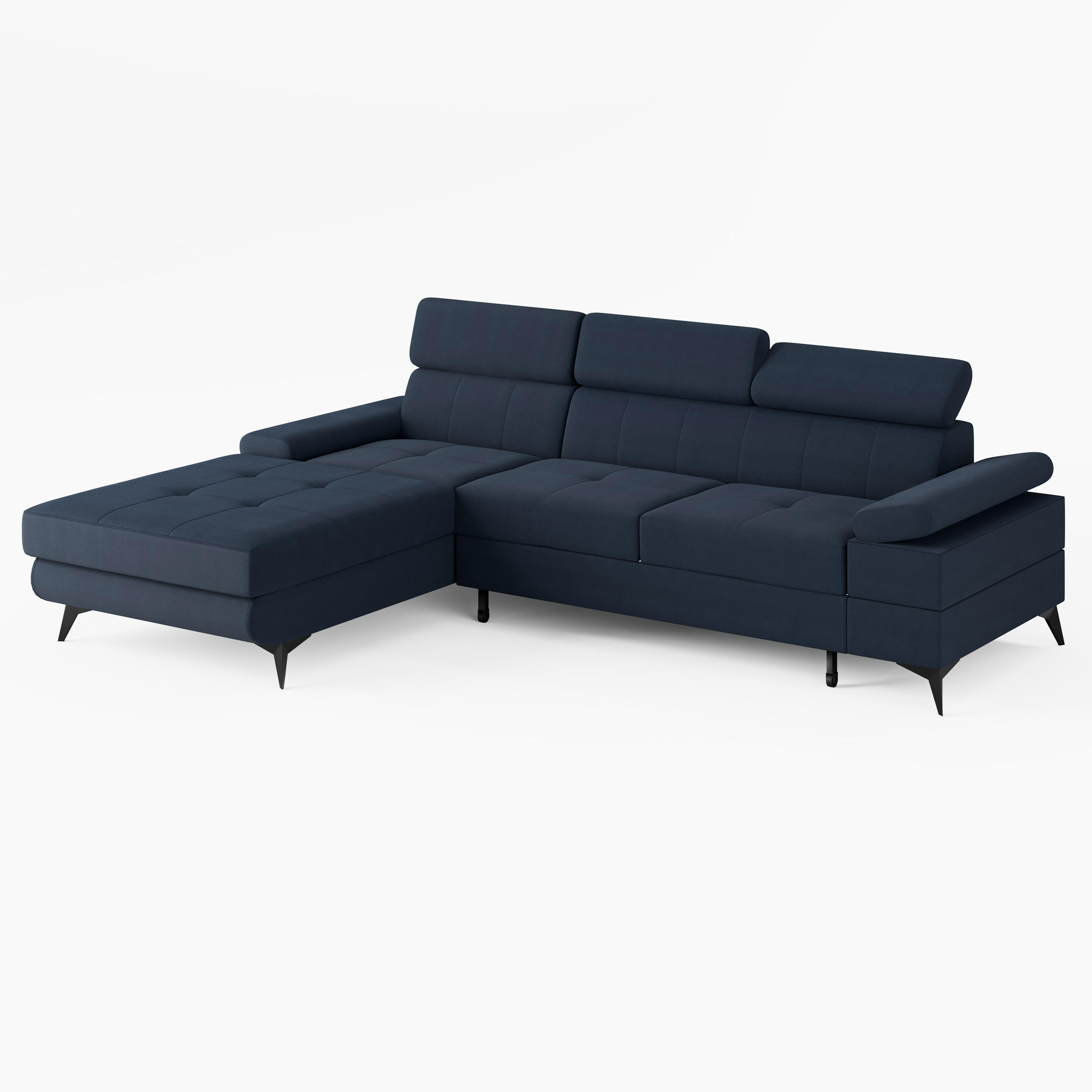 Barchello Ecksofa Dunkelblau 261x190 cm