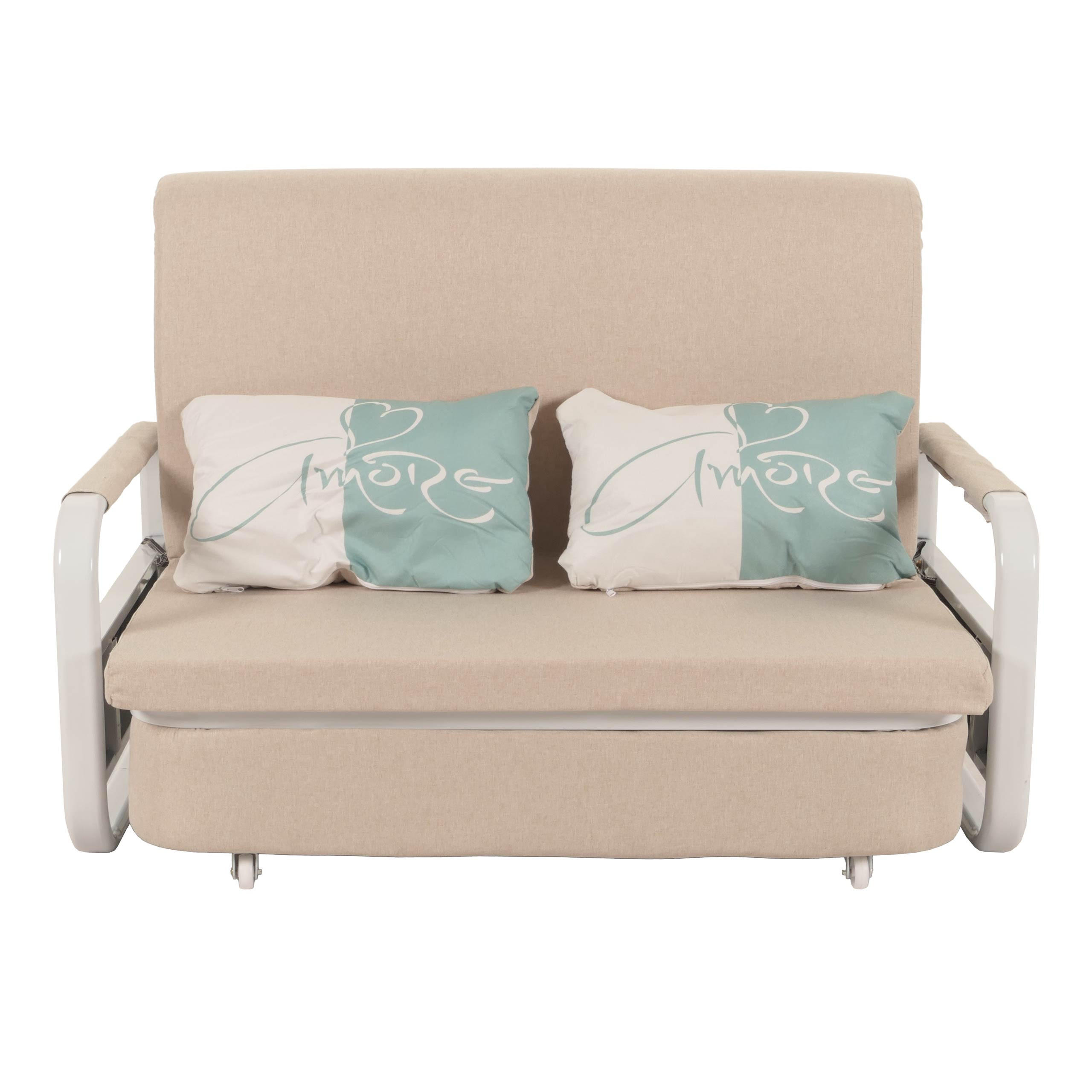 SCHLAFSOFA Beige - Beige, Textil (130/71/185cm) - MCW