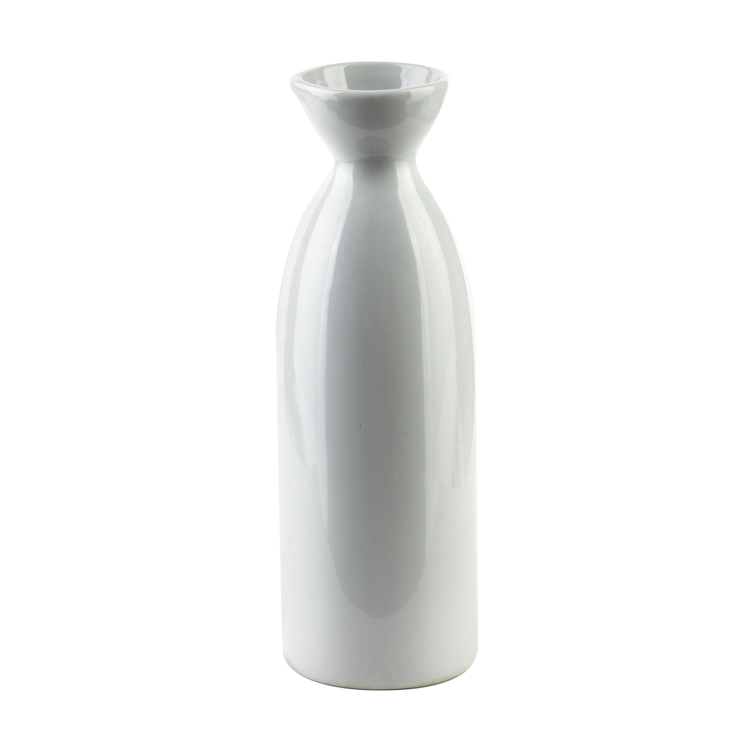 ÖLFLASCHEN Basic weiß 4/5,5/17,5 cm Porzellan - Weiß, Keramik (5.5/17.5/4cm) - Mondex