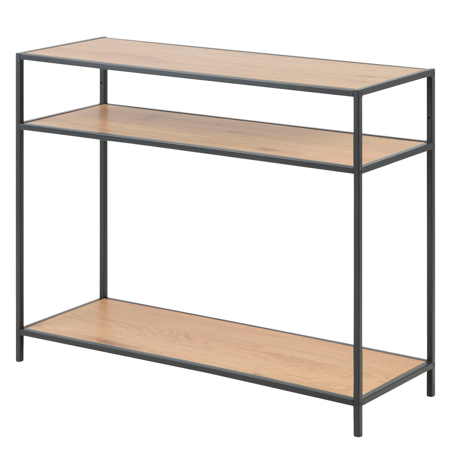 KONSOLENTISCH - Wildeiche, Holzwerkstoff/Metall (35/100/79cm) - home24