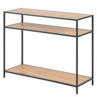 KONSOLENTISCH - Wildeiche, Holzwerkstoff/Metall (35/100/79cm) - home24