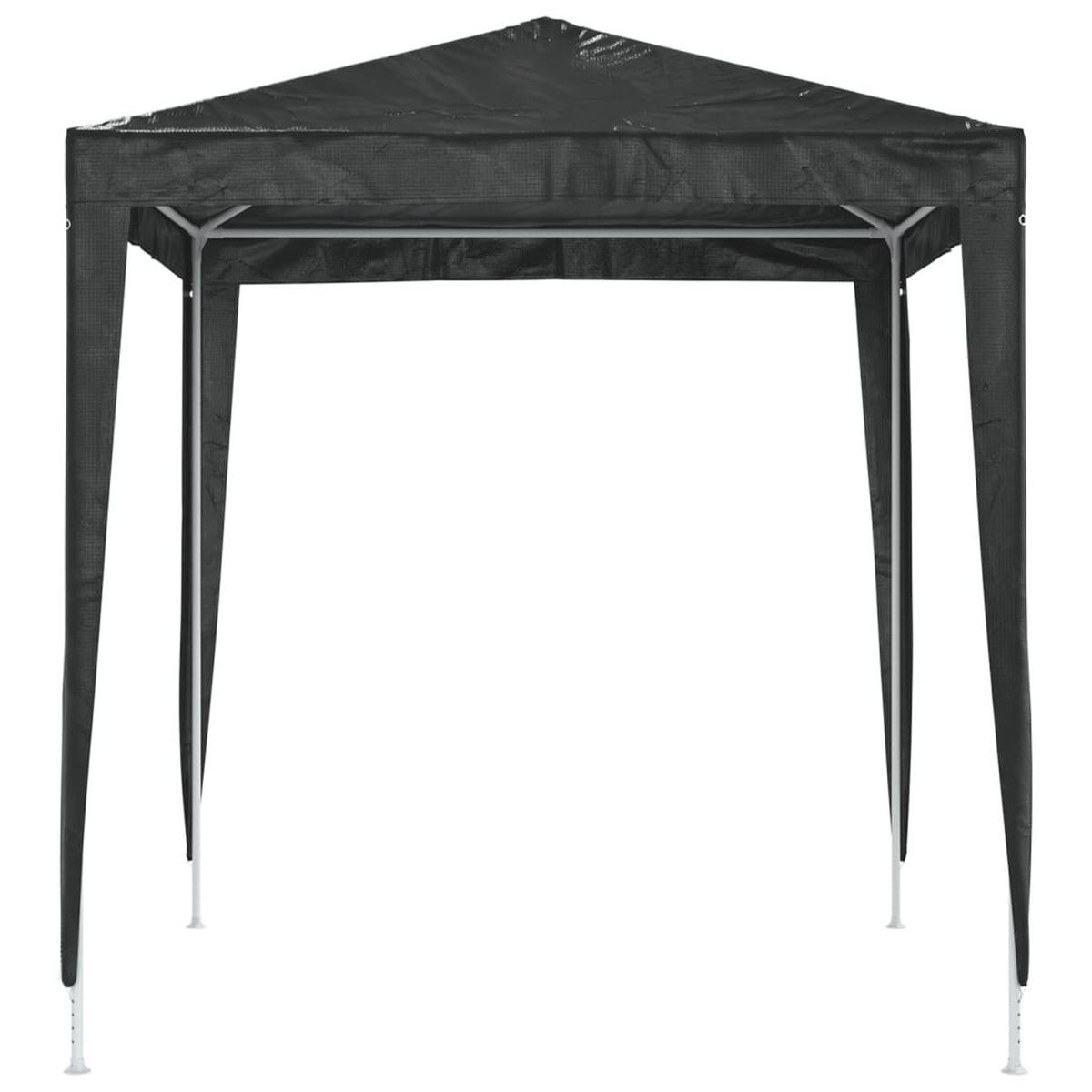 PROFI-PARTYZELT 2/2 M Anthrazit - Anthrazit, Kunststoff (200/240/200cm) - vidaXL