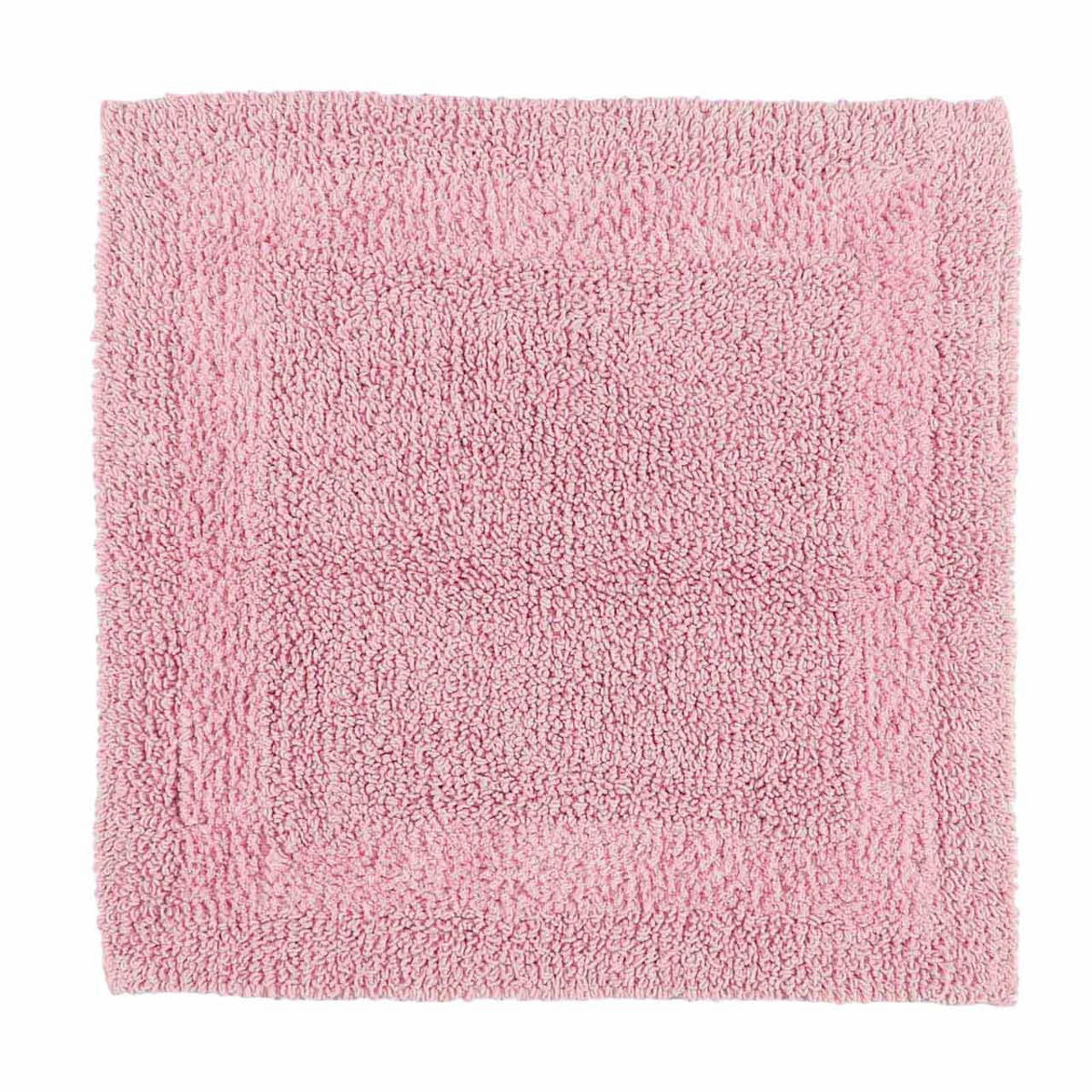 DUSCHVORLEGER 50/50 cm, 100% Baumwolle, wendbar - Rosa, Textil (50/50cm) - Homescapes