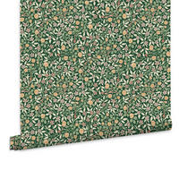 VLIESTAPETE Kleeblätter 1000x52cm - Grün, Papier/Kunststoff (52/1000cm) - William Morris at Home