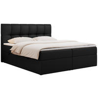 BOXBETT RICO 200/200 Schwarz Kunstleder - H3 - Schwarz, Holz/Textil (200/200cm) - MKS