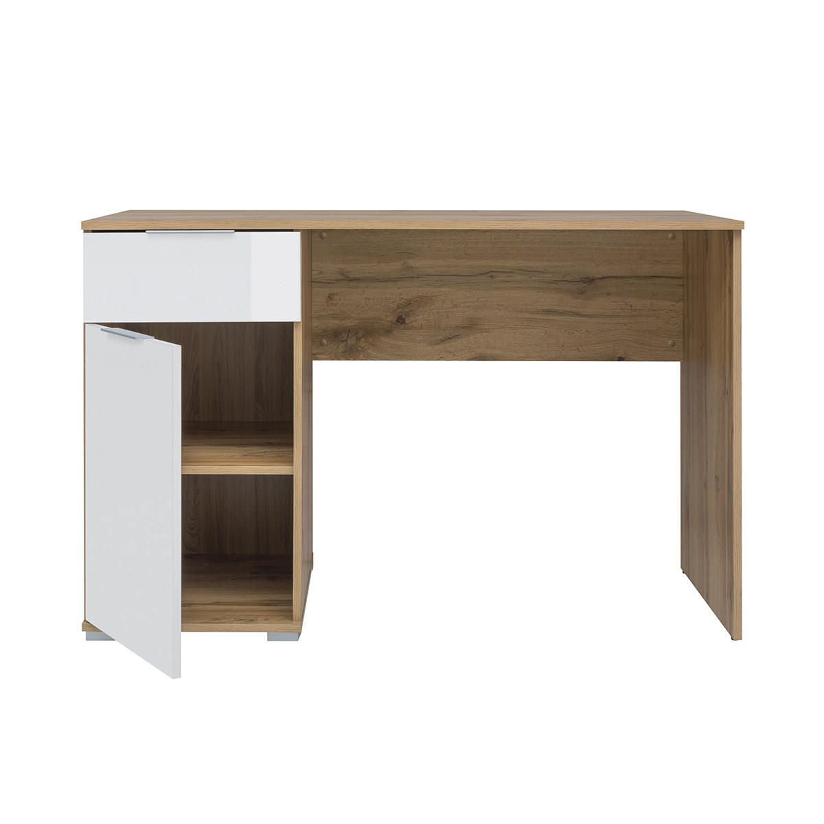 SCHREIBTISCH Selma Weiß und Holz - Weiß, Holzwerkstoff (60/120/76cm) - Petits-meubles