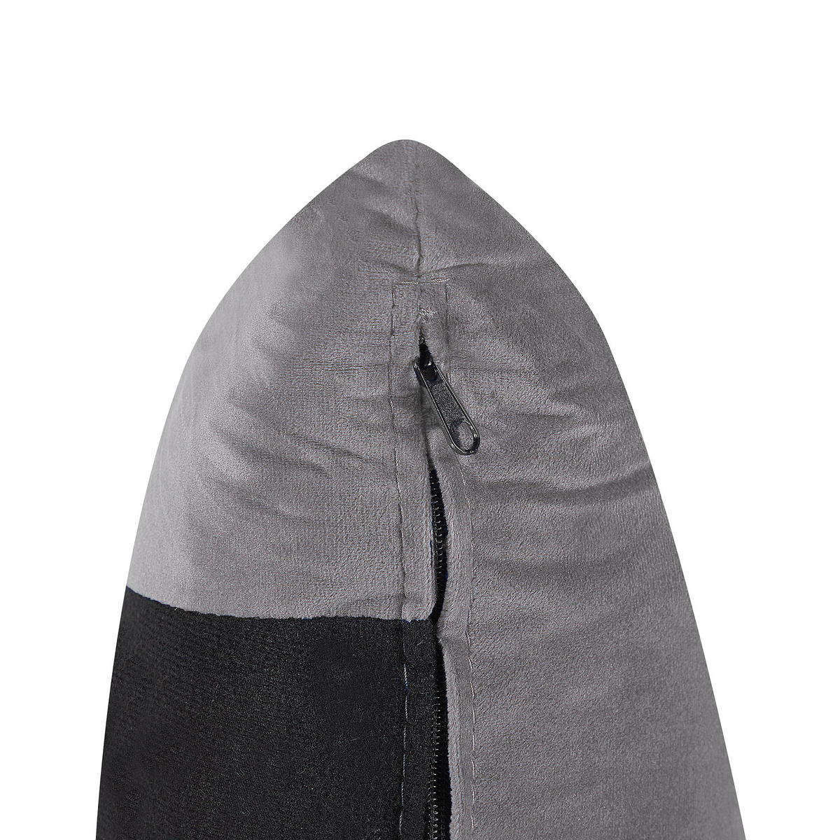 3-SITZER-SOFA Samtstoff Grau Maura - Grau, Textil (185/83/78cm) - Beliani