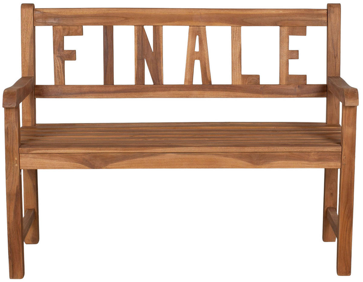 GARTENBANK Finale - Naturfarben, Holz (120/94/94cm) - Mr. Deko