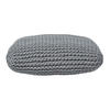 STRICK-POUF grau, Bodenkissen 70/70/20 cm - Grau, Textil (70/20/70cm) - Homescapes