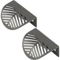 MÖBELGRIFF 2er-Set - Silberfarben, Metall (6/2.4/6cm)