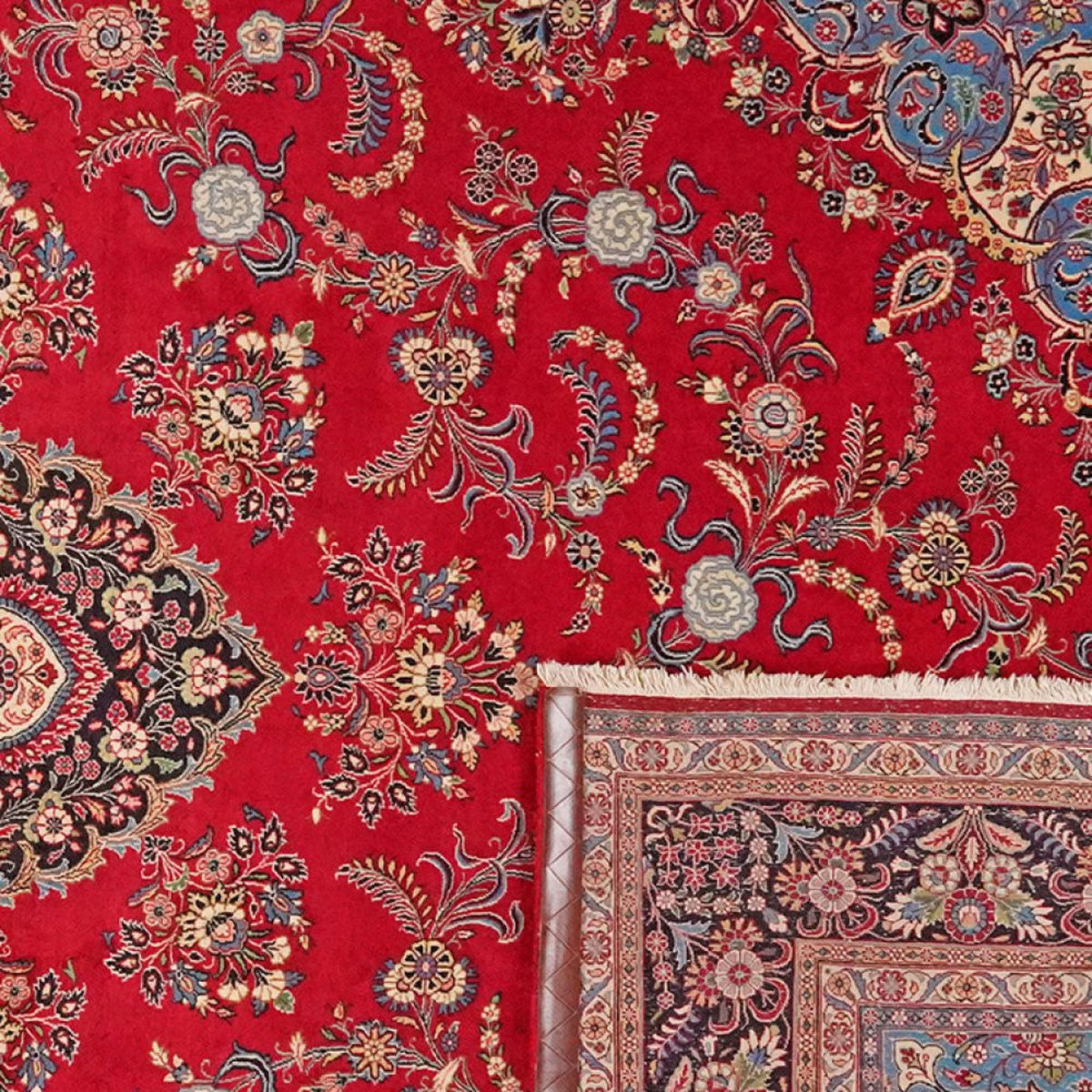 ORIENTTEPPICH handgeknüpft Ekbatan Rot 300/200 cm Schurwolle - Rot, Textil (200/300cm) - Looma