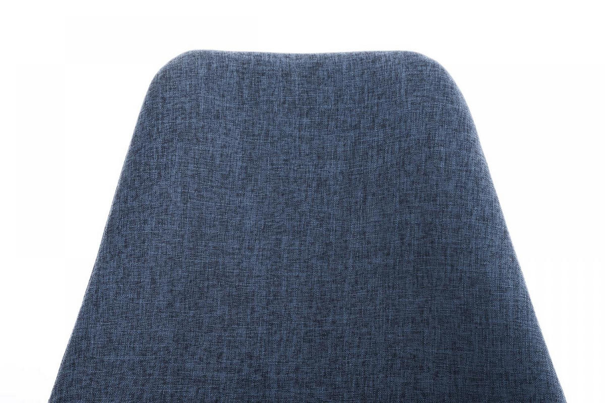 STUHL Stoff blau - Blau/Schwarz, Holz/Textil (47/84/59cm) - CLP