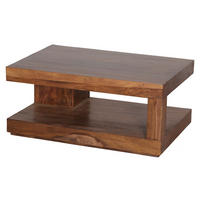 WOHNZIMMERTISCH eckig MARGARET Sheesham - Sheeshamfarben, Holz (90/60/40cm) - tinkaro