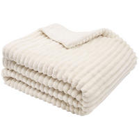 KUSCHELDECKE, 150 x 200 cm, 100% Polyester, Weiß - Weiß, Textil (150/200cm)