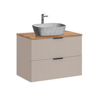 UMIVAONIK 80.6cm Adriel bež - boje kašmira, drvni materijal (80.6/59/46cm) - Petits-meubles