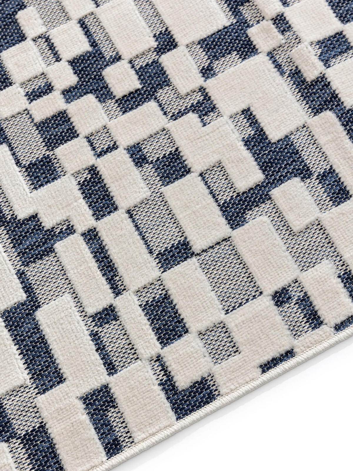 OUTDOORTEPPICH Kaleo Blau/Weiß 160x230 cm - Blau, Kunststoff (160/230cm) - benuta