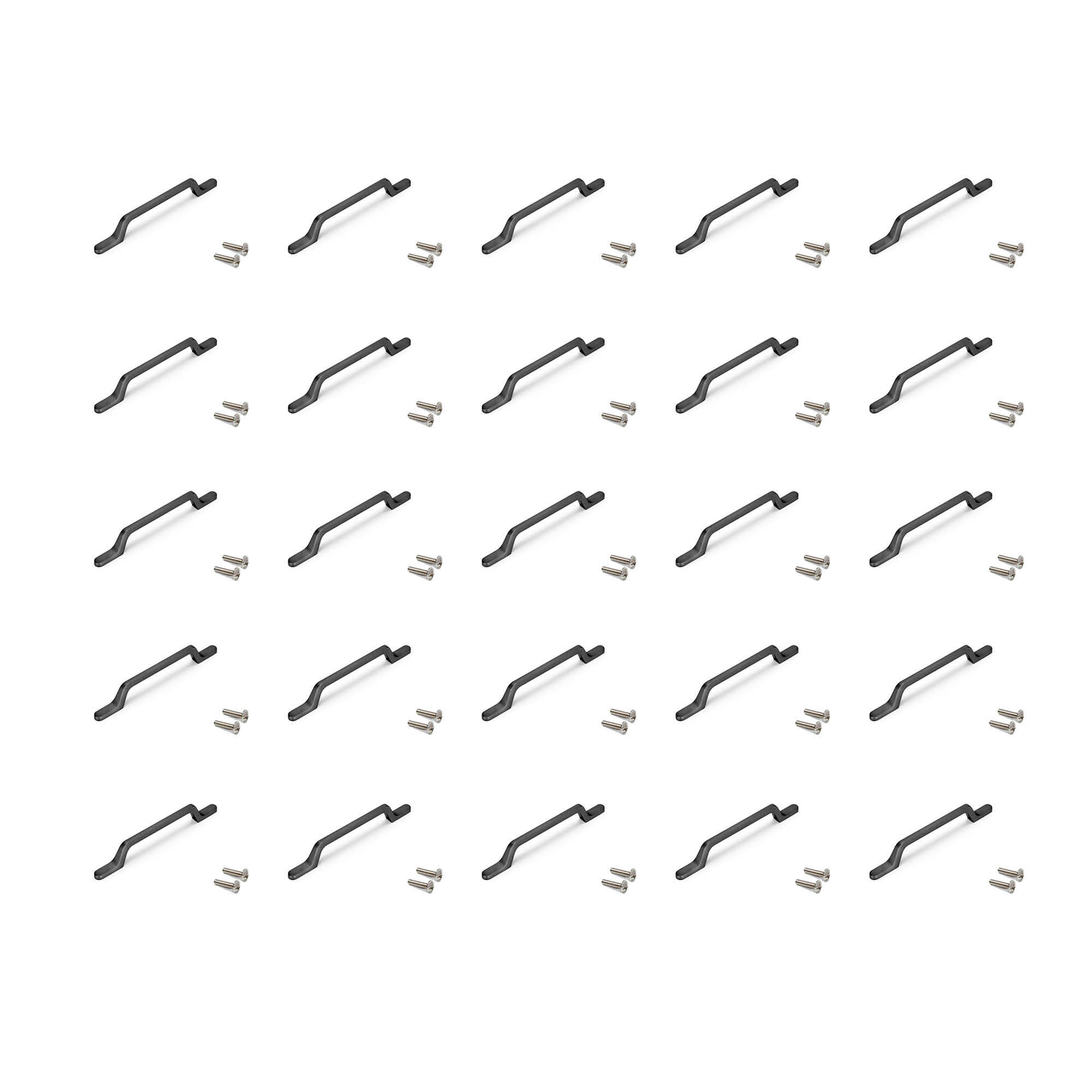 MÖBELGRIFFE Osaka, L160mm, 96mm Achsenabstand, Aluminium, Dunkelgrau 25er-set - Dunkelgrau, Metall (15/14/16.5cm) - EMUCA