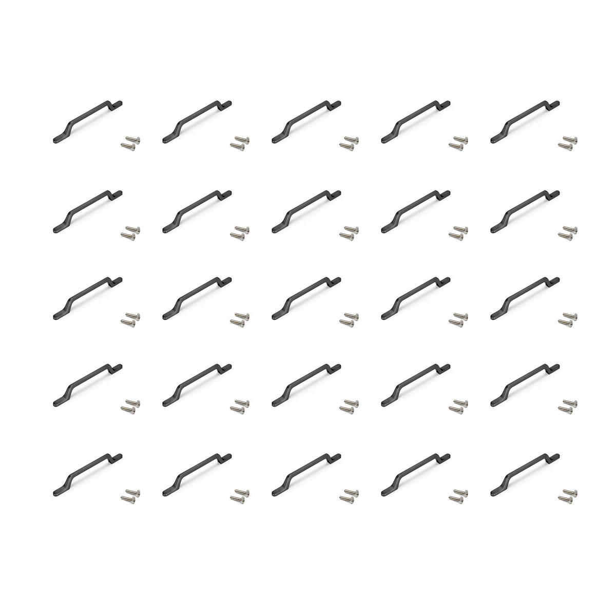 MÖBELGRIFFE Osaka, L160mm, 96mm Achsenabstand, Aluminium, Dunkelgrau 25er-set - Dunkelgrau, Metall (15/14/16.5cm) - EMUCA