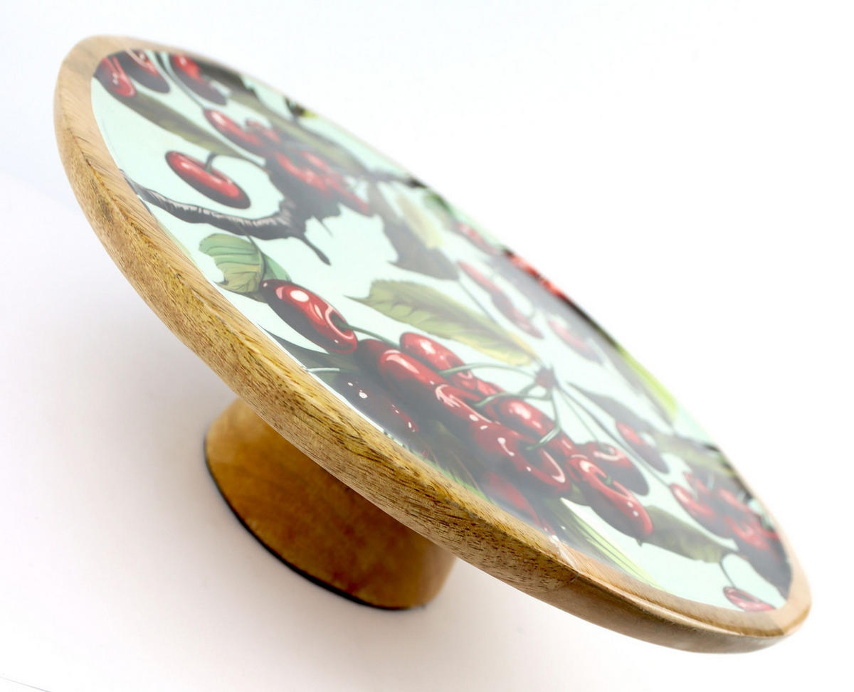 SERVIERPLATTE Cherry charm Ø30 cm - Naturfarben, Holz (30/10/30cm) - FURNARO