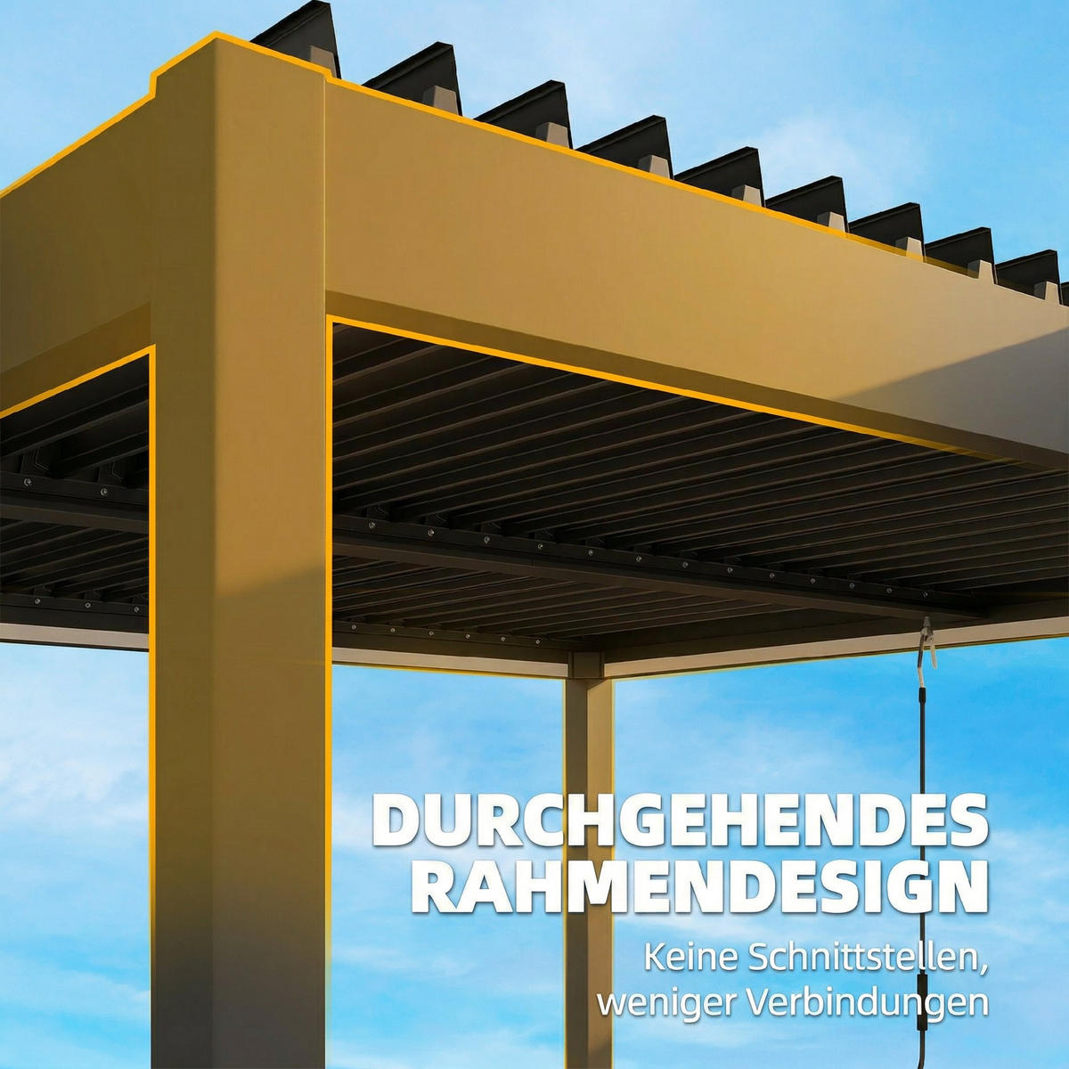 PERGOLA Aluminium Dunkelgrau - Dunkelgrau, Metall (300/250/300cm) - Outsunny