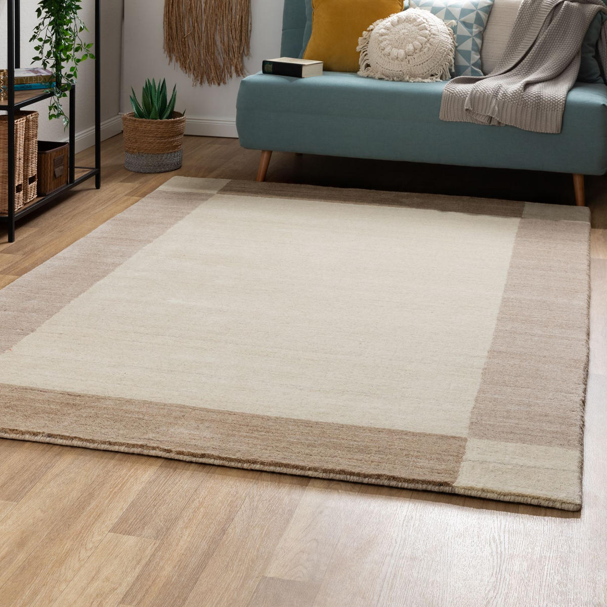 WOLLTEPPICH 90/160 cm Pali - Beige, Naturmaterialien (90/160cm) - Steffensmeier