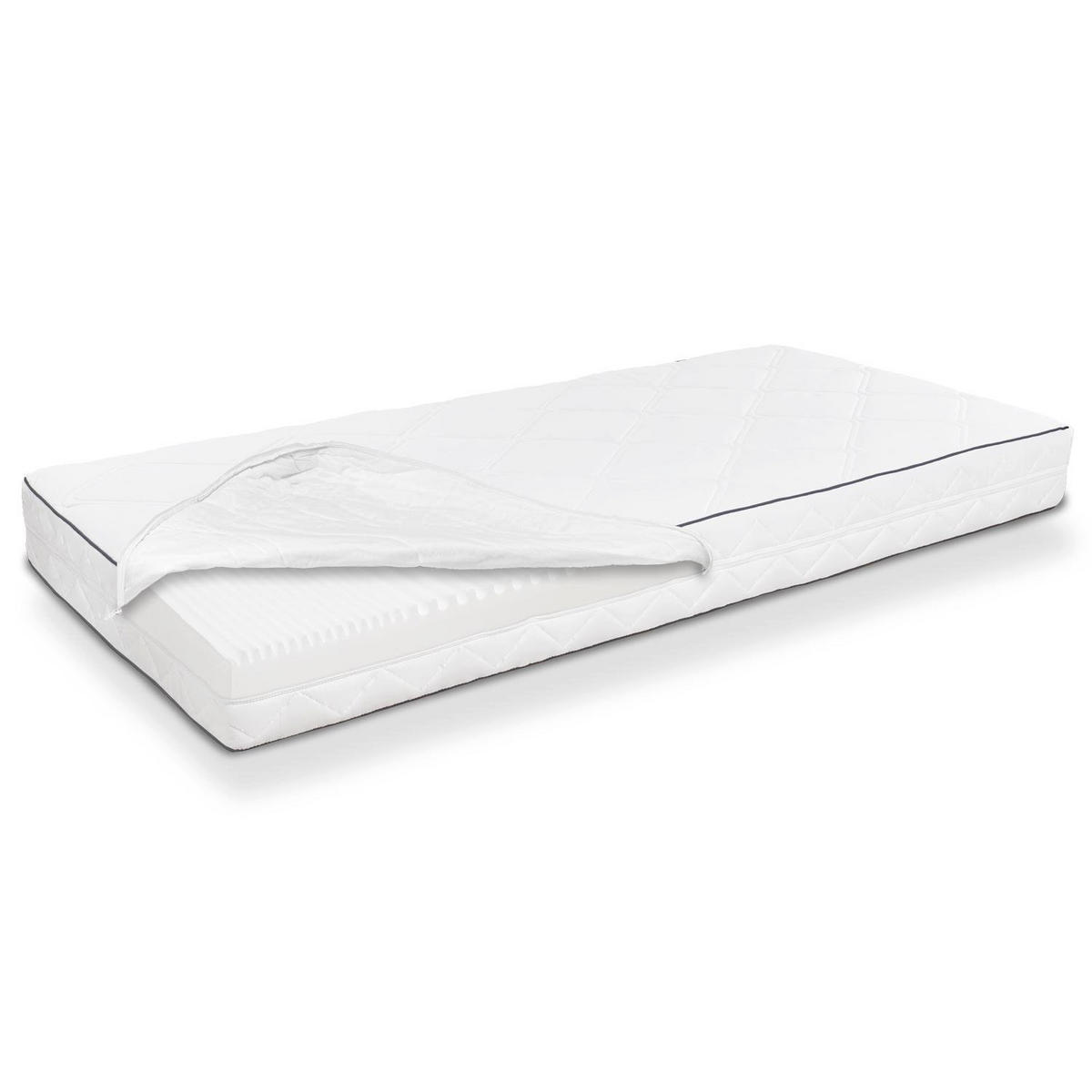 KOMFORTSCHAUMMATRATZE Superior 100x200 cm - Weiß, Textil (100/200cm) - Sleezzz