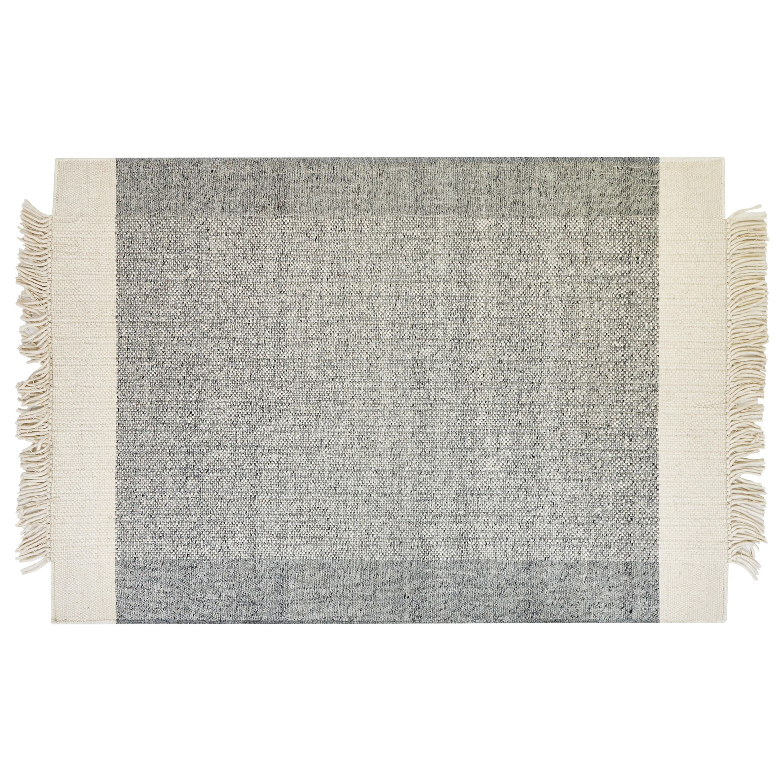 KURZFLOR-TEPPICH Tatlisu 230/160 cm - Grau, Textil (160/230cm) - Beliani