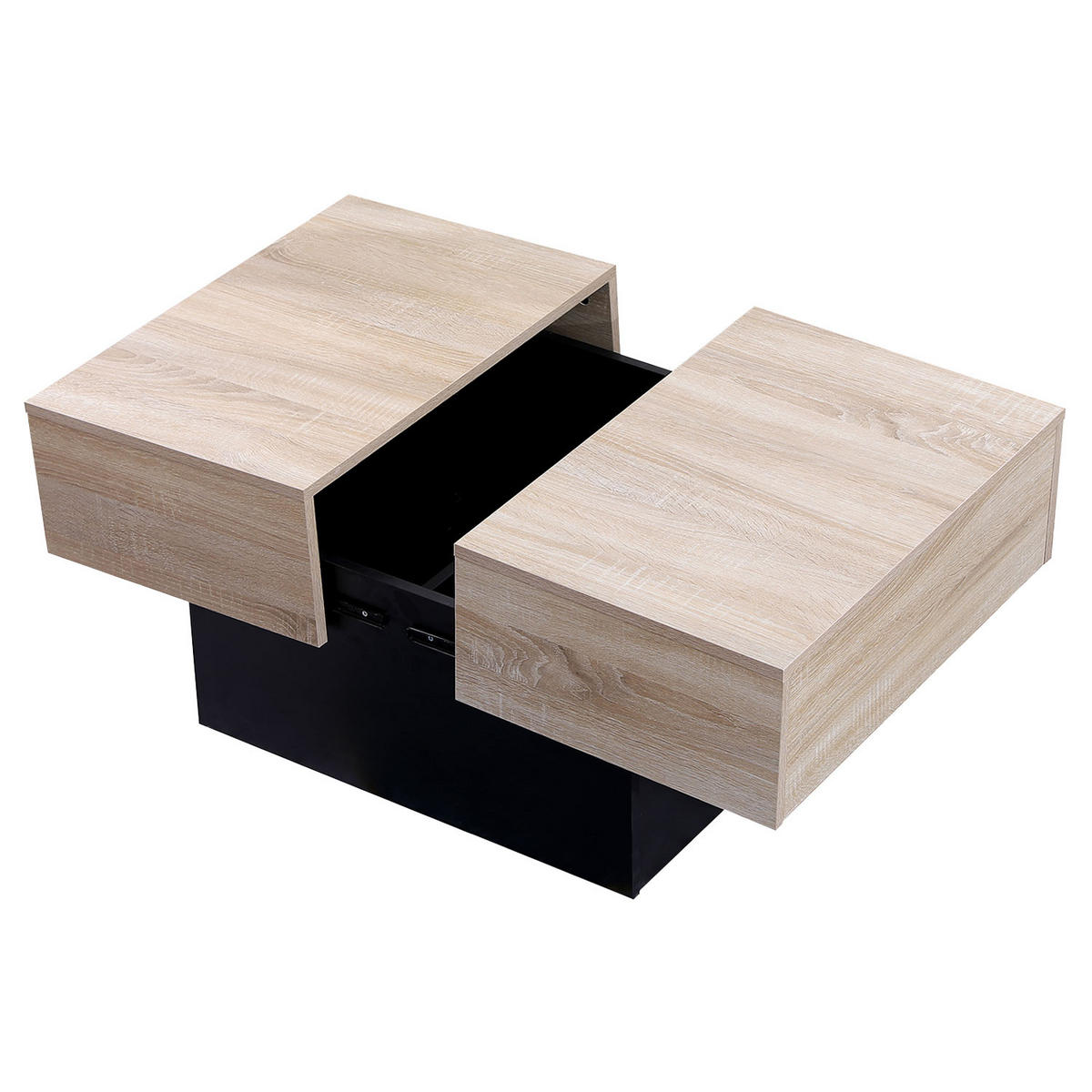 COUCHTISCH Greta Schwarz - Schwarz, Holzwerkstoff (113/60/40cm) - Happy Garden