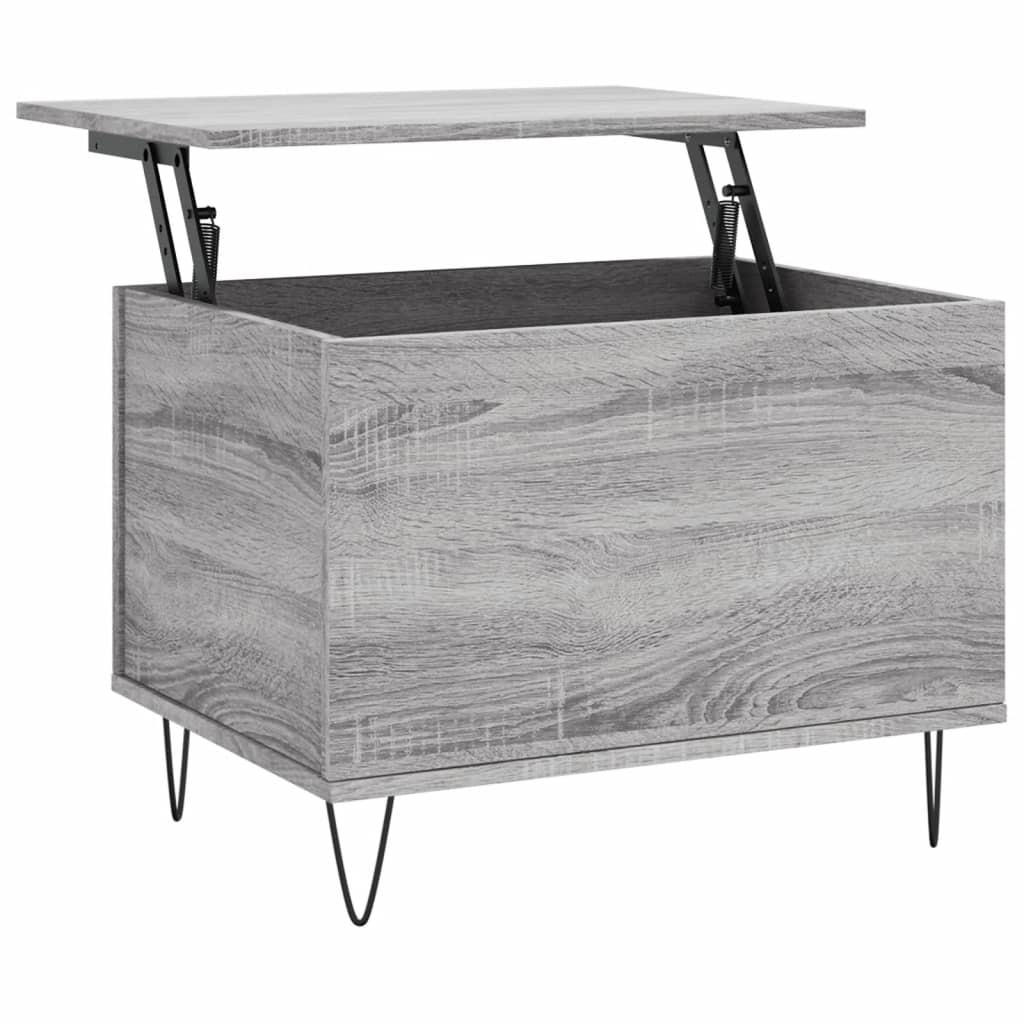COUCHTISCH Grau Sonoma 60x44,5x45 cm Holzwerkstoff - Grau, Holzwerkstoff (60/60/45cm) - furnicato