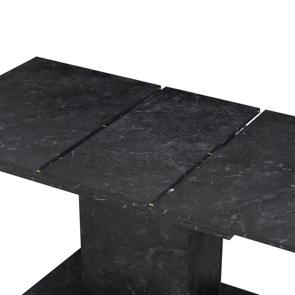 ESSTISCH BOSCO 120-160/80/76 cm - Anthrazit, Holzwerkstoff (80/120/76cm) - B&D Home