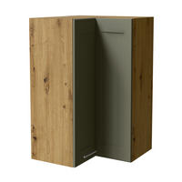 ECKHÄNGESCHRANK Oslo W14/60 Eiche Artisan / Reed Green Matt 60 / 60 / 96cm - Eiche Artisan/Grün, Holz/Holzwerkstoff (60/96/60cm) - Feldmann-Wohnen